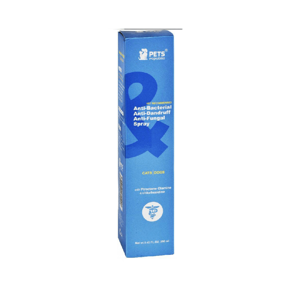 Pets Republic Anti-Dandruff & Anti-Bacterial Spray For Cats & Dogs 250ml