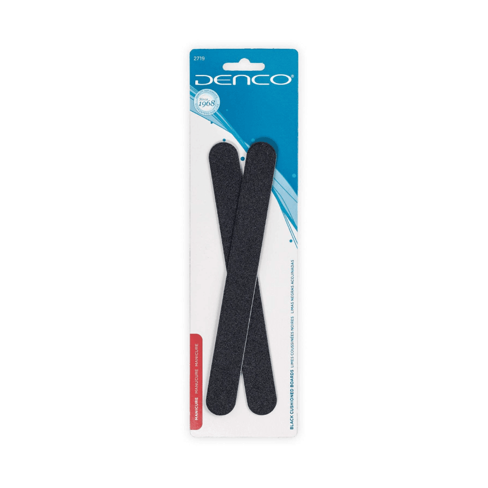 Denco 2719 Black Manicure Cushioned Boards 2Pcs