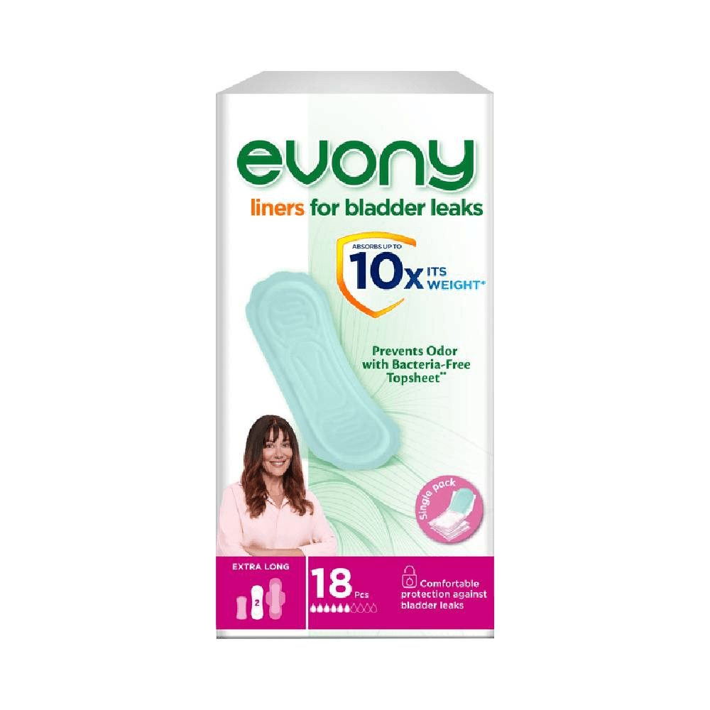 Evony Liners for Bladder Leaks Extra Long 18Pcs