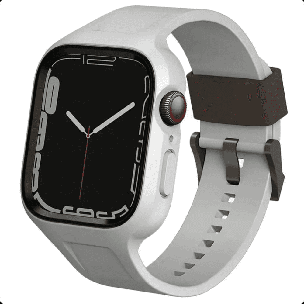 Uniq Monos 45/44Mm Apple Watch Strap With Hybrid Case - Grey