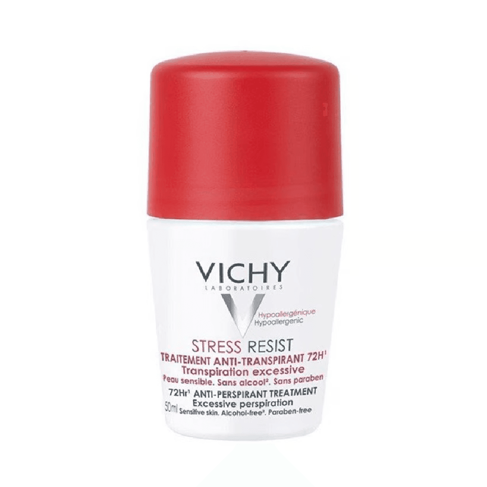 Vichy Stress Resist Deodorant 72 Hour Roll On 50ml Red