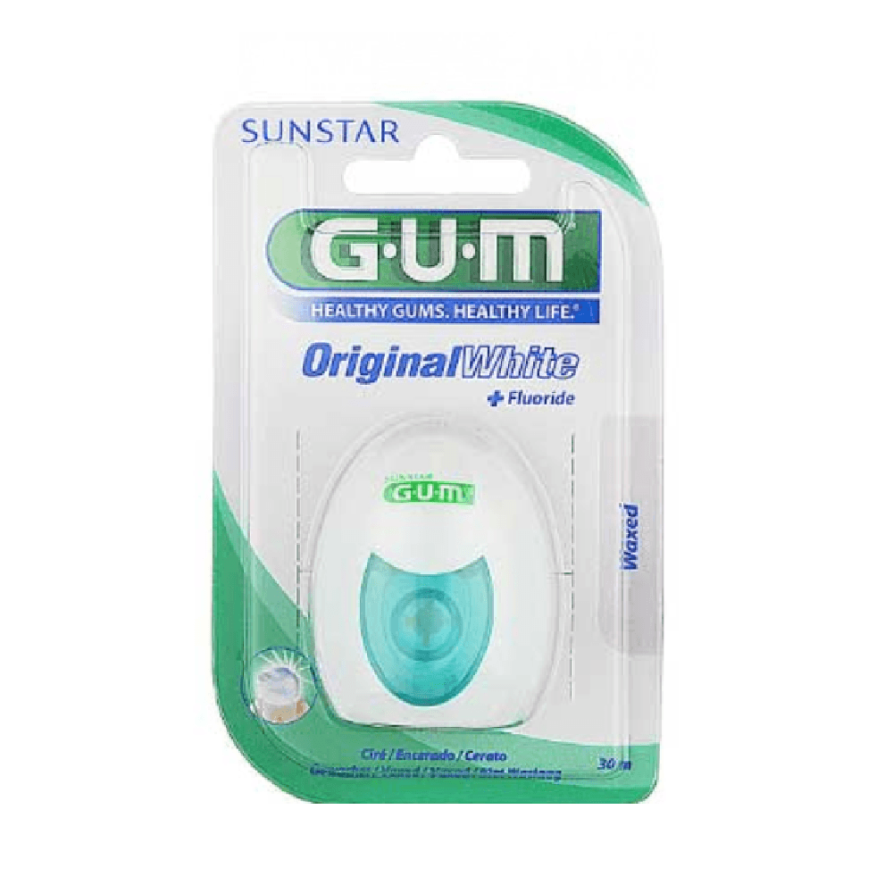 Gum Original Fluoride+ Waxed Floss White 101358 30m