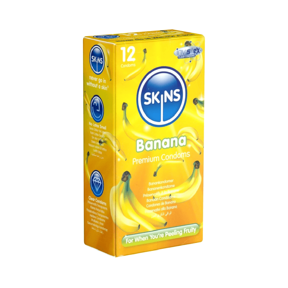 Skins Banana Condoms 12Pcs
