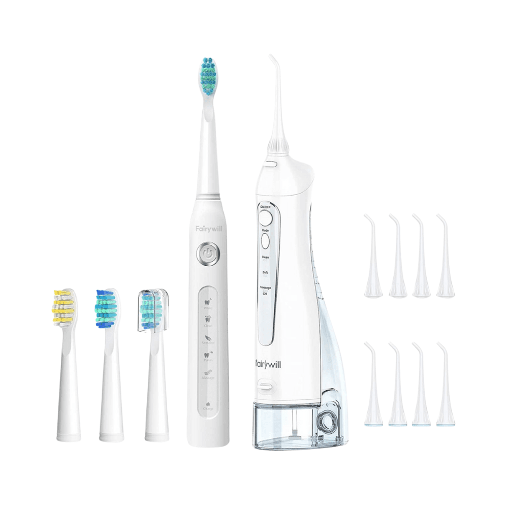 Fairywill Oral Care Combo Electric Tooth Brush & Oral Irrigator 