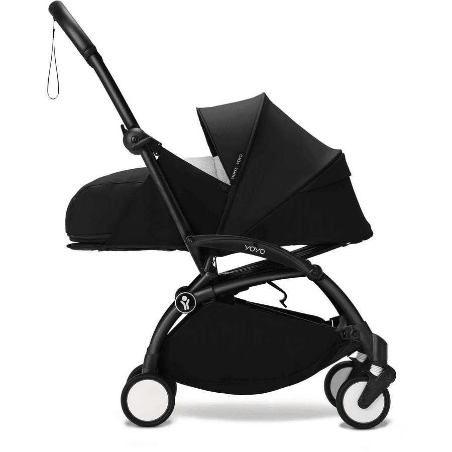 Stokke Yoyo3 0+ Stroller - Black Frame With Newborn Pack 0+ (Black)