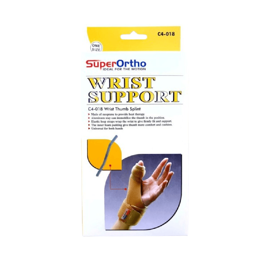 Super Ortho Wrist Support With Thumb Splint C4-018