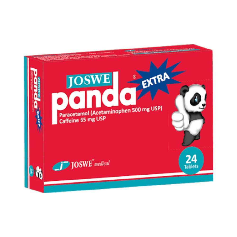 Joswe Panda Extra Caplets 500mg 24's