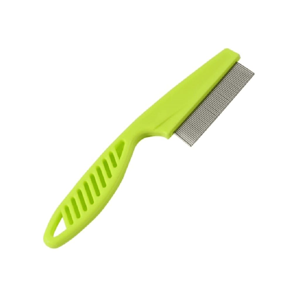 Flea Cleaning Haor Comb For Pets Green Small 