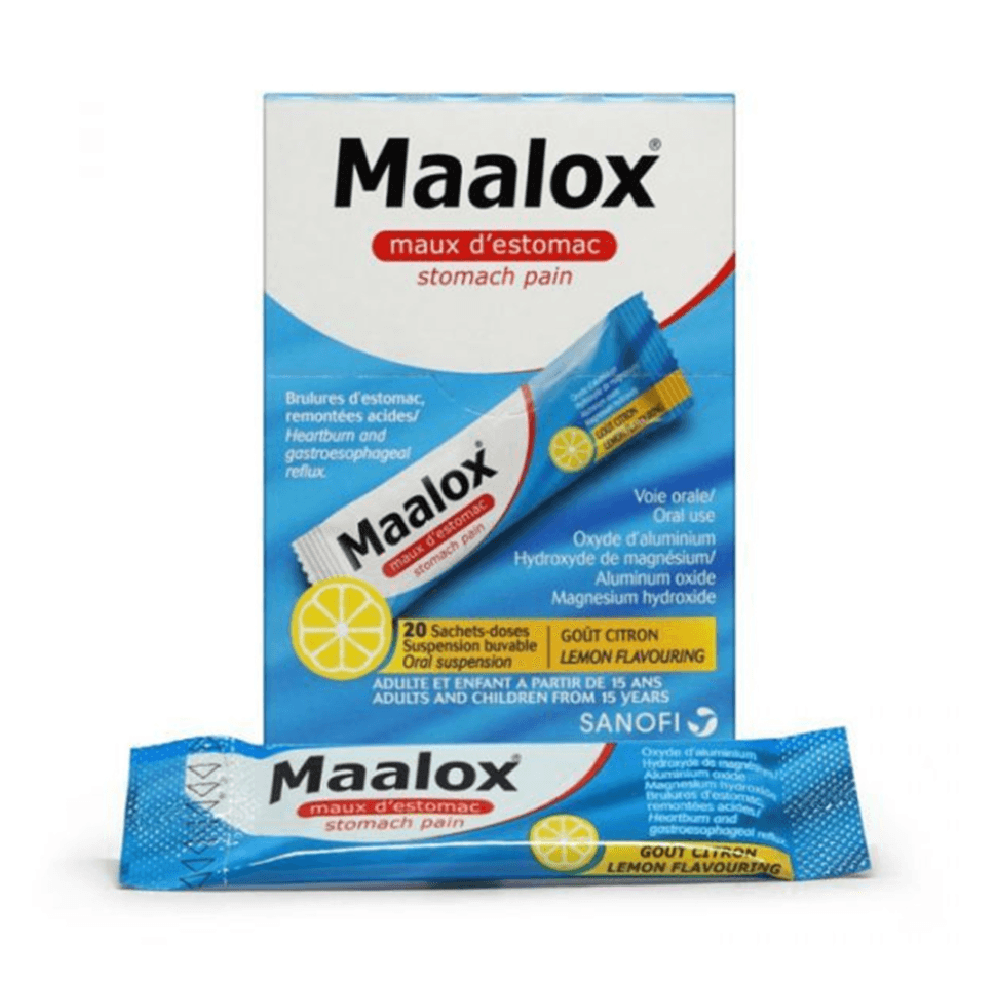 Maalox Indigestion Lemon Flavour Sachets 20's