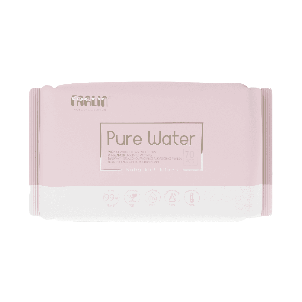 Farlin Wet Wipes(Pure Water)Pink 70Sht Ce20802-1B