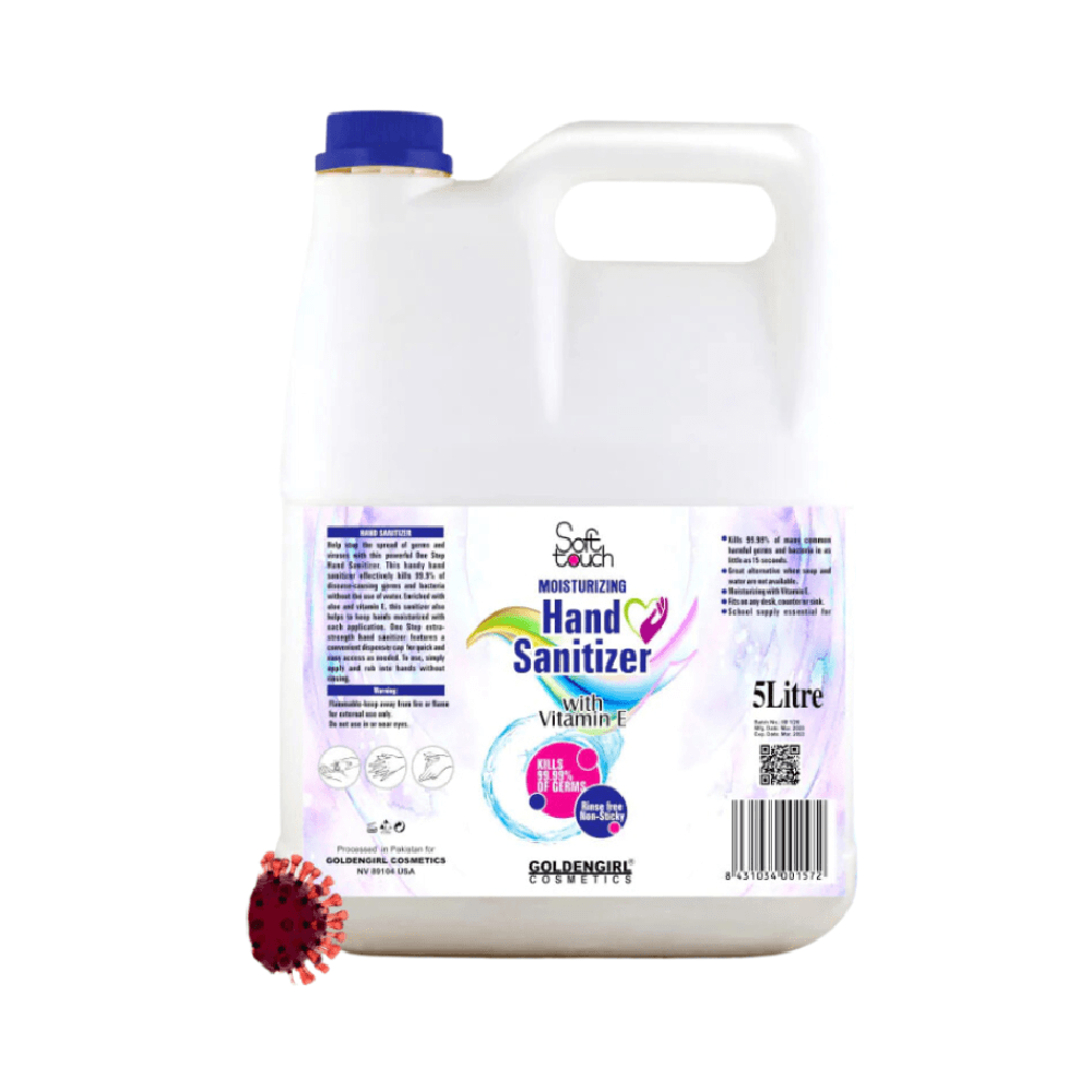 Soft Touch Moisturizing Hand Sanitizer Gel 5Ltr Buy 1 Get 1 Free