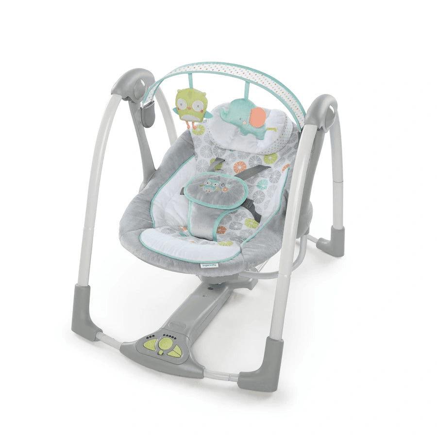 Ingenuity Swing 'N Go Portable Swing Hugs & Hoots