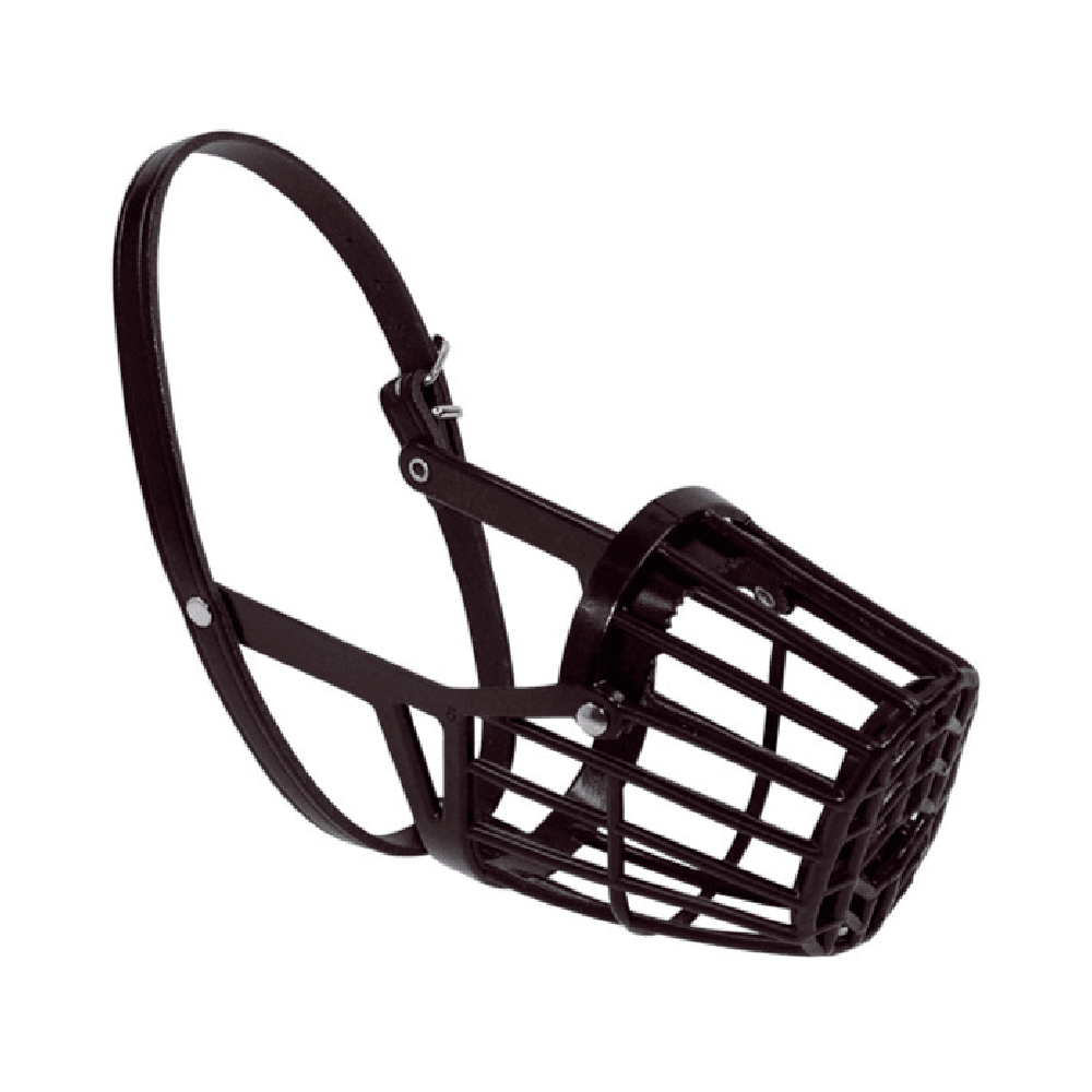 Black Plastic Basket Muzzle - Size 3