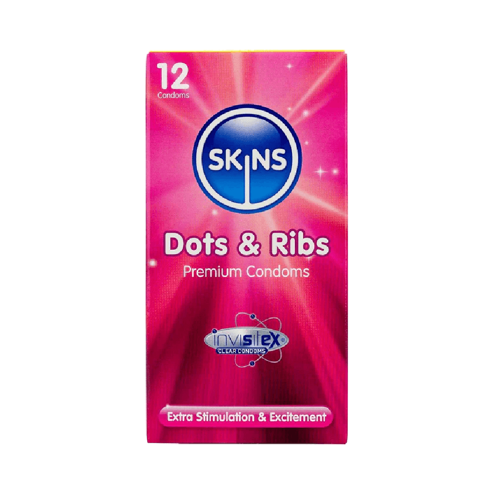Skins Dots & Ribs Condoms 12Pcs
