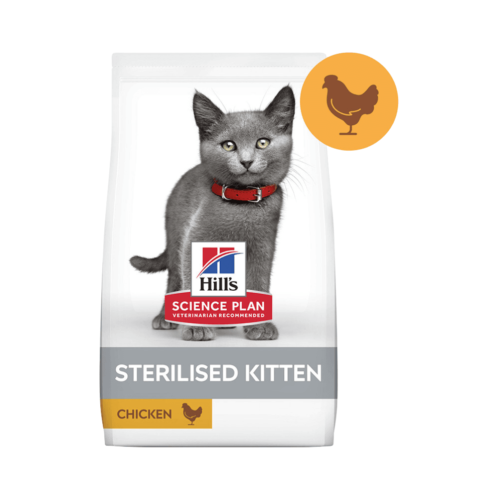 Hill’S Sterilised Kitten Food With Chicken (1.5Kg) - Buy 1 Get 1