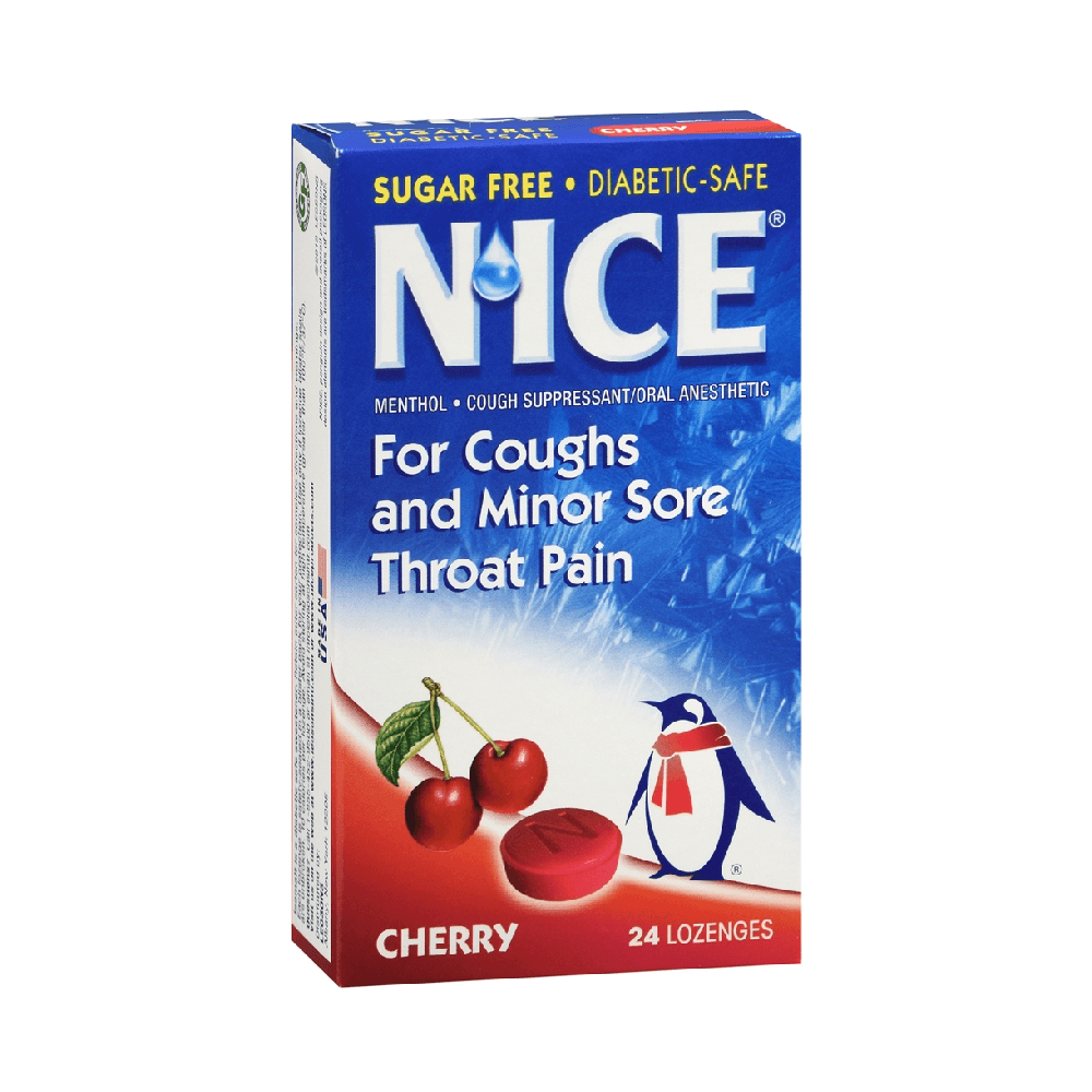 Nice Sugar Free Cherry Flavour Lozenges 24's