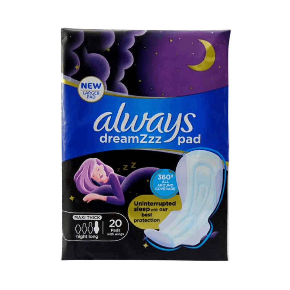 Always Dreamzzz Maxi Thick With Wings Night Pads 20Pcs