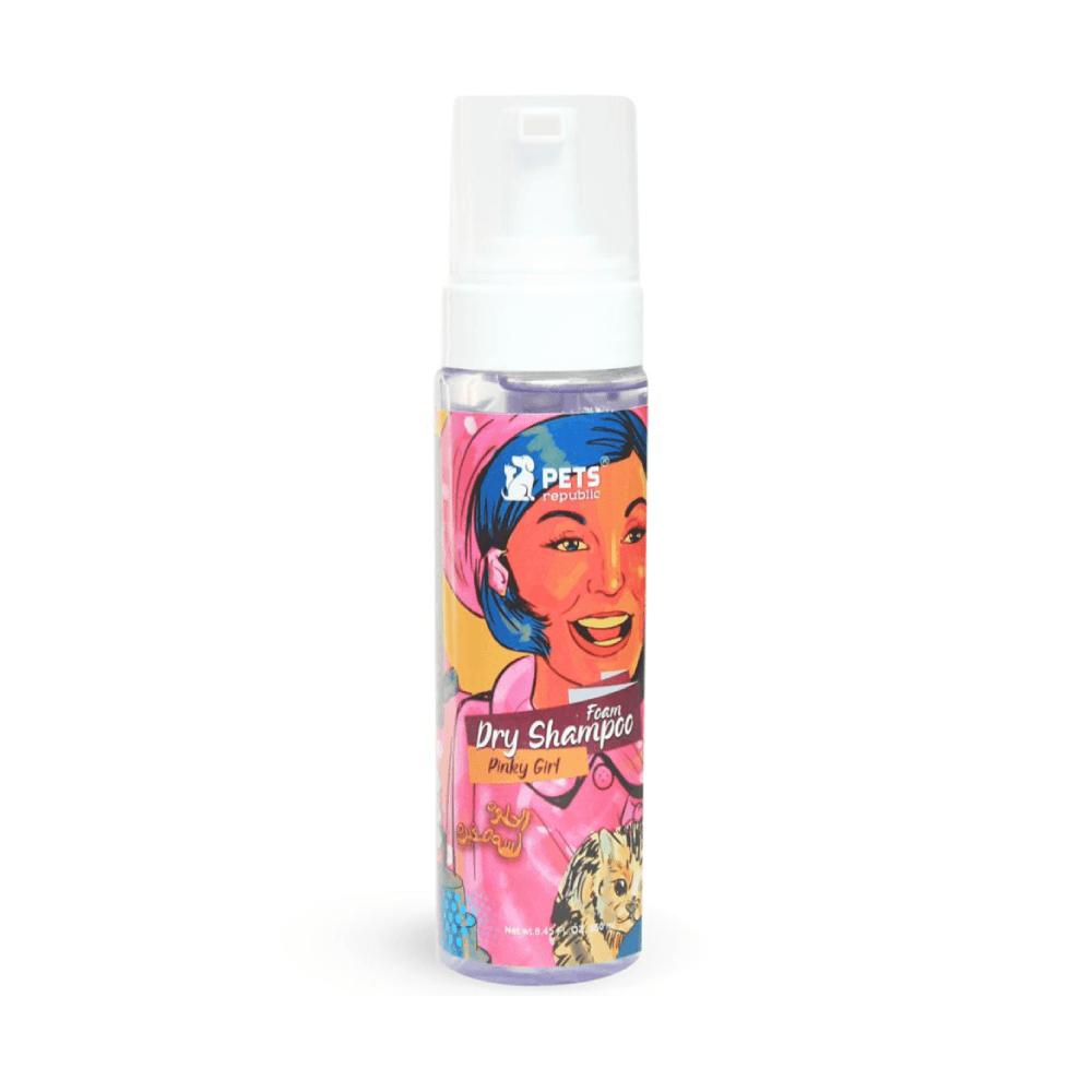 Pets Republic Foam Dry Shampoo Pinky Girl For Dogs & Cats 250ml