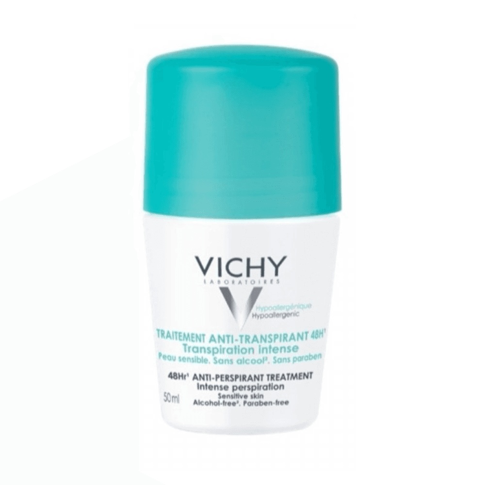Vichy Anti Transpirant Intense Treatment 48 Hour Roll On 50ml Green