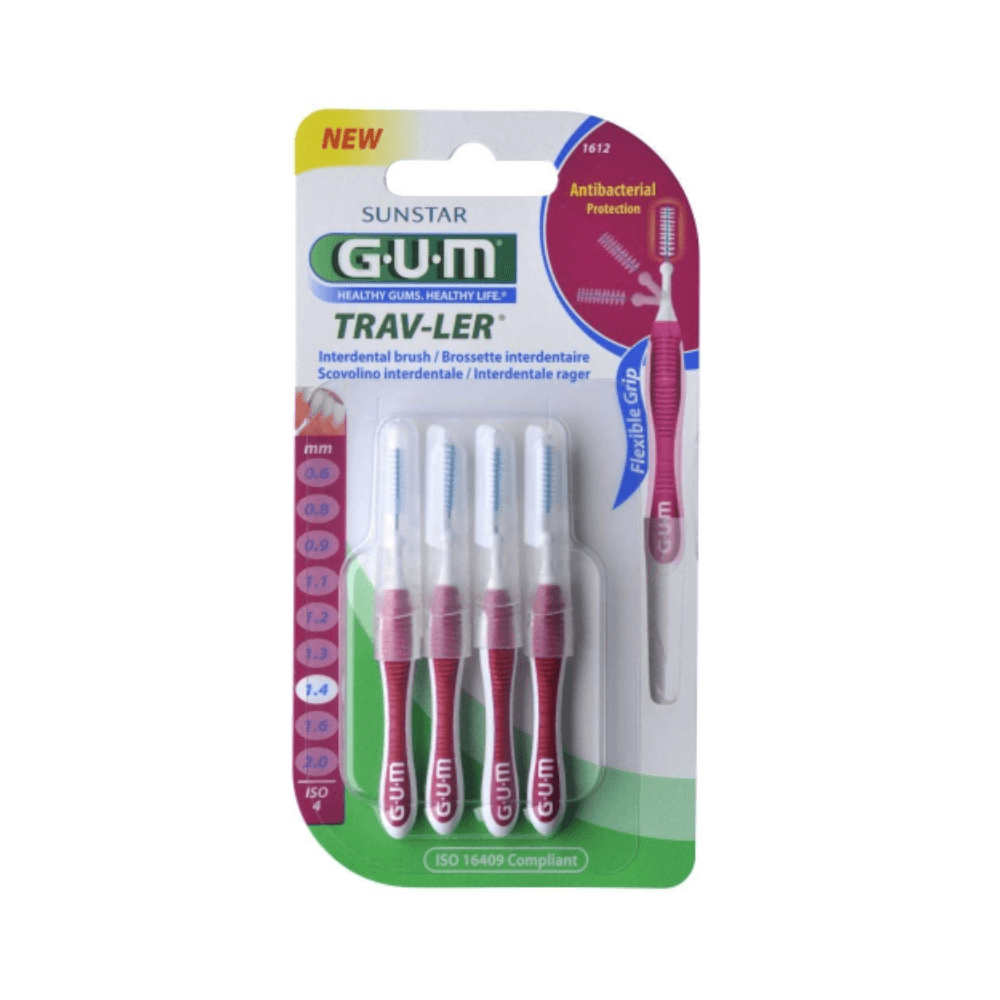 Gum 1612 Trav-Ler Interdental Brush 1.4mm