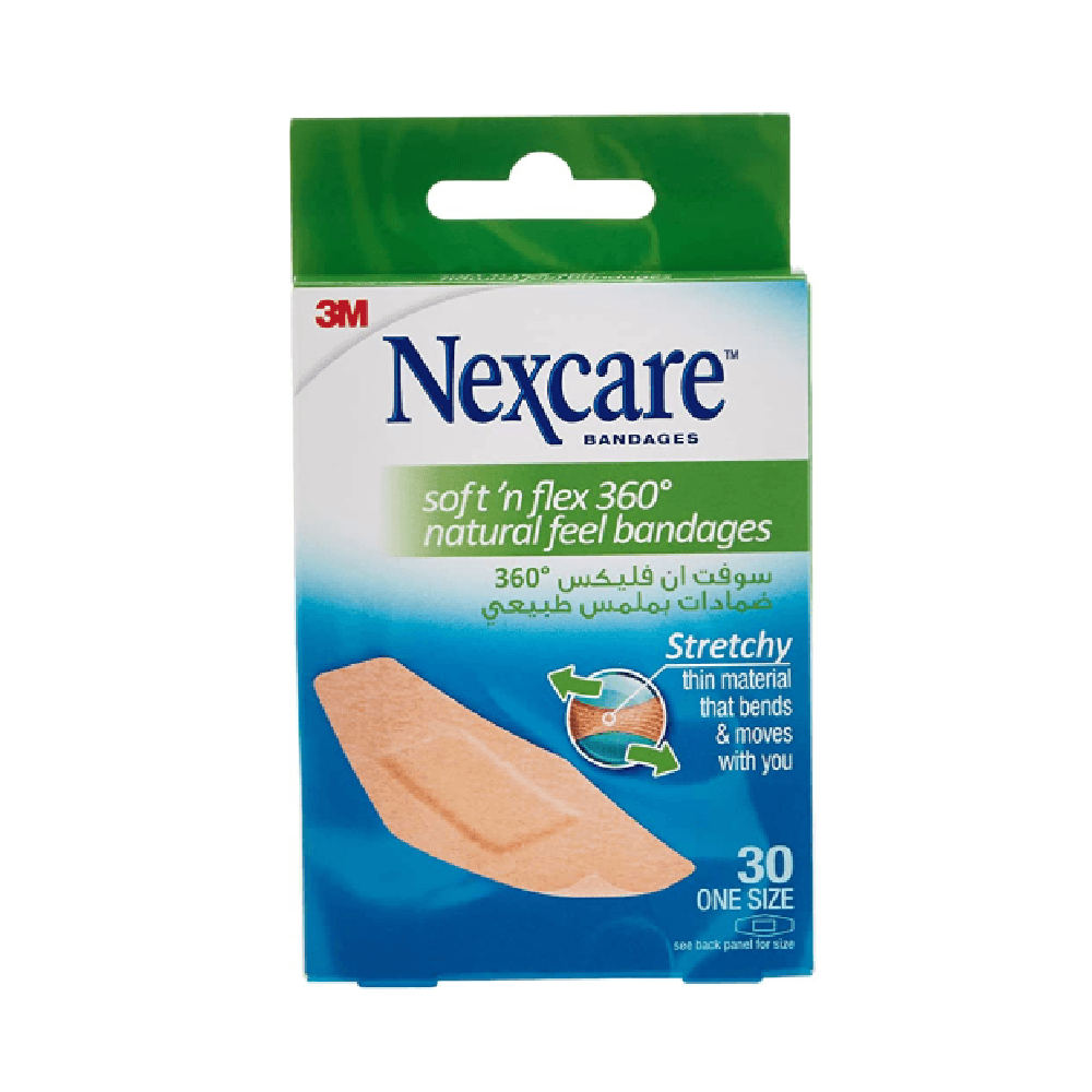 Nexcare Soft N Flex Natural Feel Bandages 30Pcs
