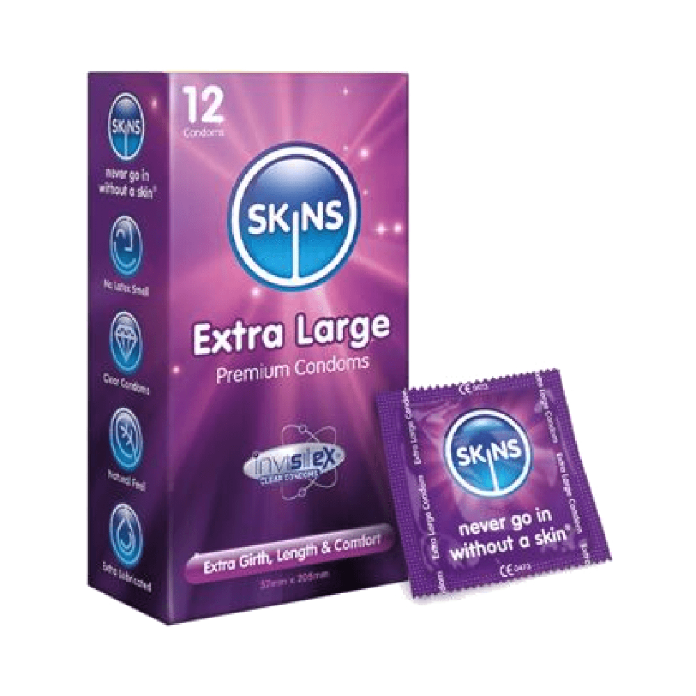 Skins Extra Large Condoms 12Pcs