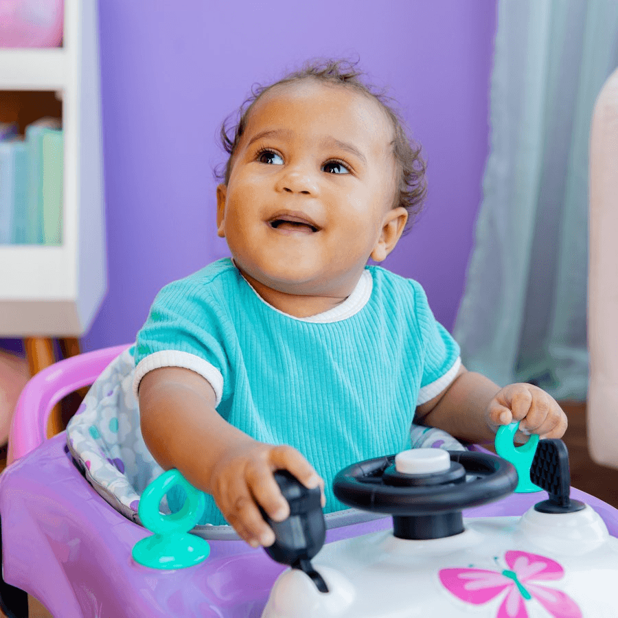Bright Starts Little Speedster 3-In-1 Car Walker – Purple Power