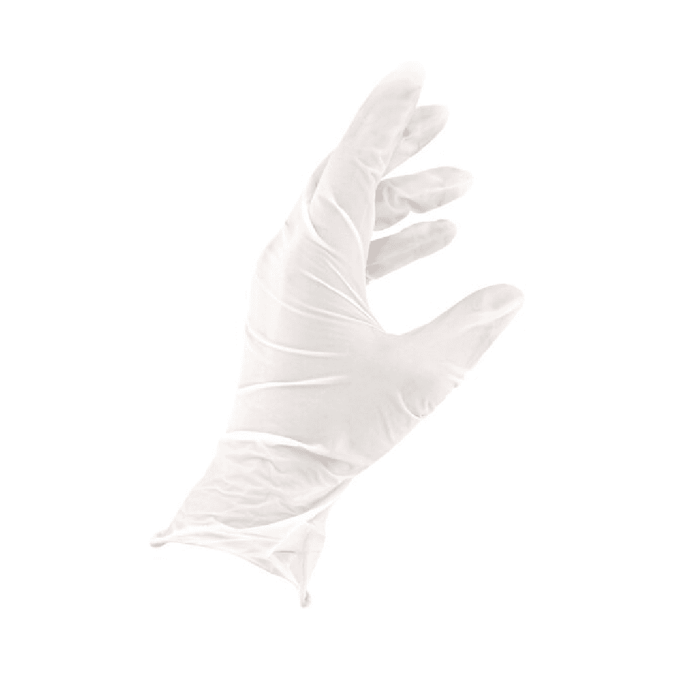 Mumu Latex Powder Free Gloves Medium 100's - White