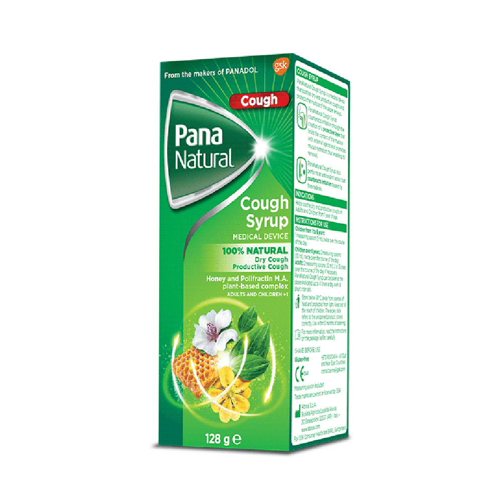 Pana Natural Cough Syrup For Dry & Productive Cough 128g