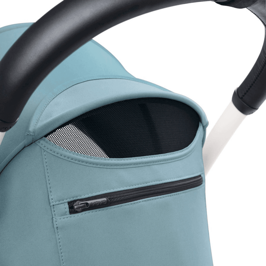 Stokke Yoyo3 6+ Stroller - Black Frame With Color Pack 6+ (Aqua)