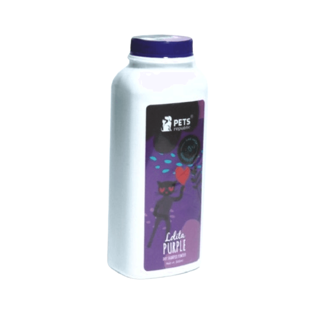 Pets Republic Dry Shampoo Powder Lolita Purple For Dogs & Cats 200ml