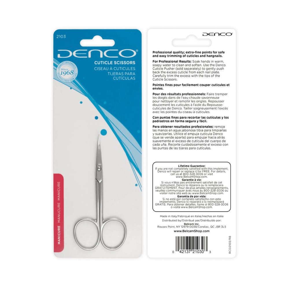 Denco 2164 Manicure Short Cuticle Scissors 1Pc
