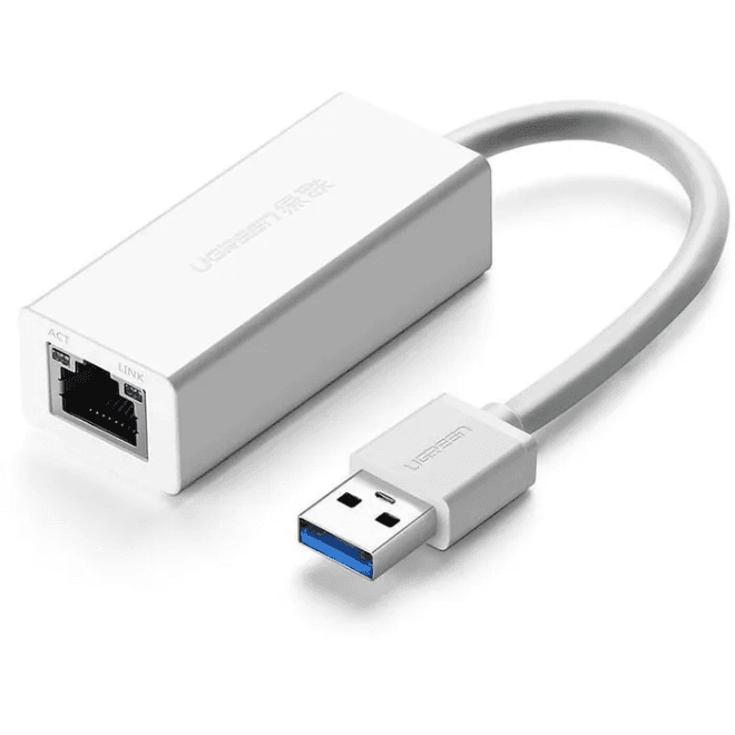 Ugreen USB 3.0 Gigabit Ethernet Adapter White 20255B