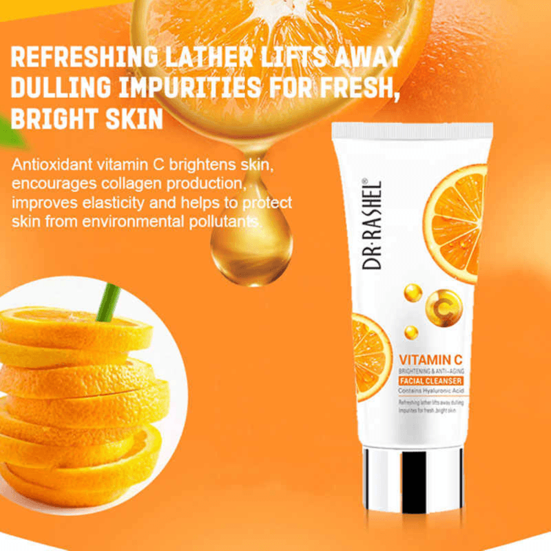 Dr.Rashel Vitamin C Brightening & Anti Aging Facial Cleanser - 80G