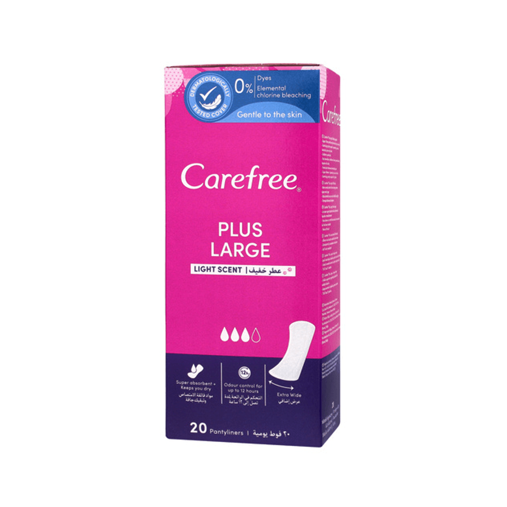 Carefree Plus Panty Liners Large 2Pcs