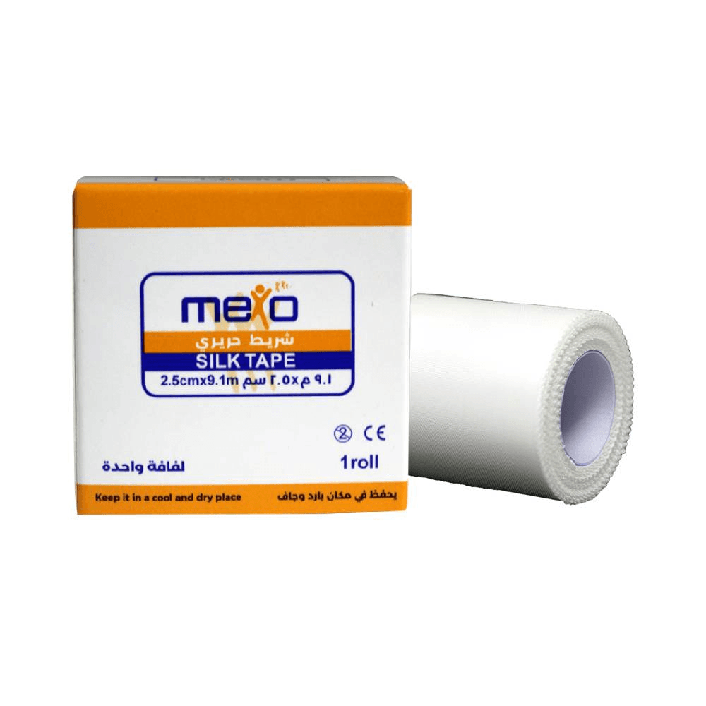 Mexo Silk Tape 2.5cm x 9.1m - 1 Roll