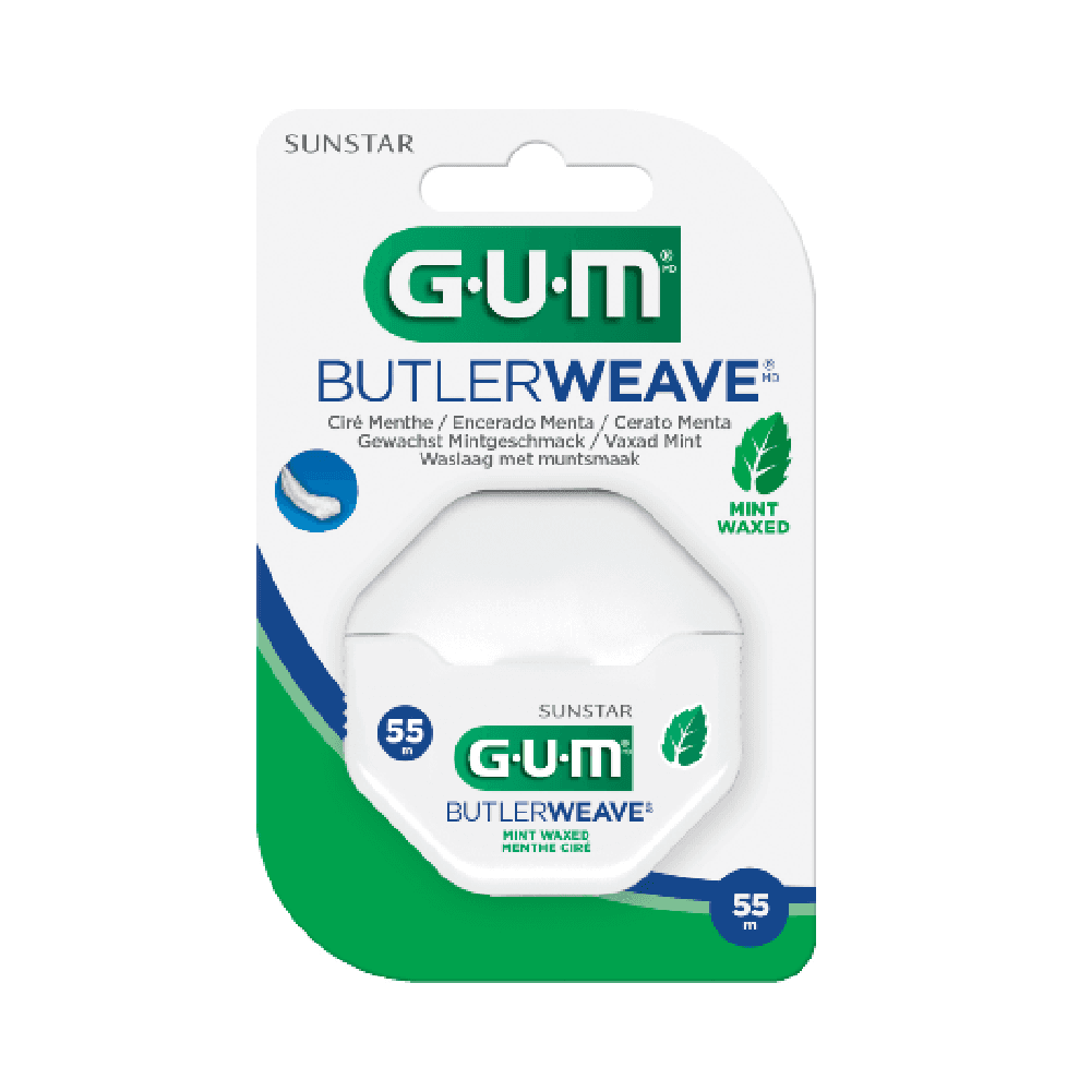 Gum 1855 Butlerweave Mint Waxed Floss 
