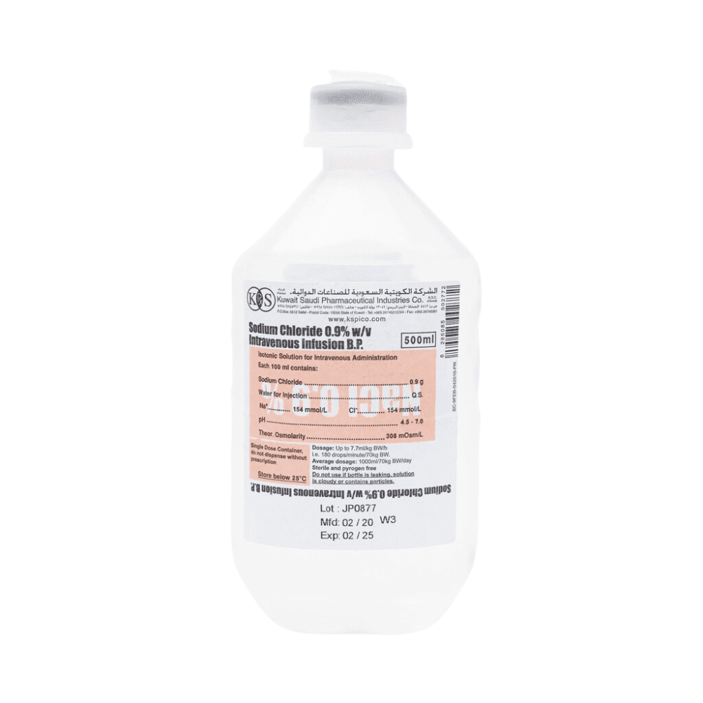 Nacl 0.9% I.V.500 Ml (Ibn Al Hyt.)