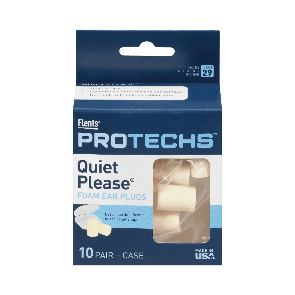 Flents Protechs Foam Ear Plugs Quiet Please Ref-F408-150 10Pairs + Case