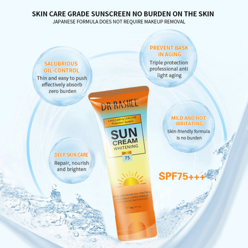 Dr.Rashel Sun Cream Whitening Spf75 - 60G