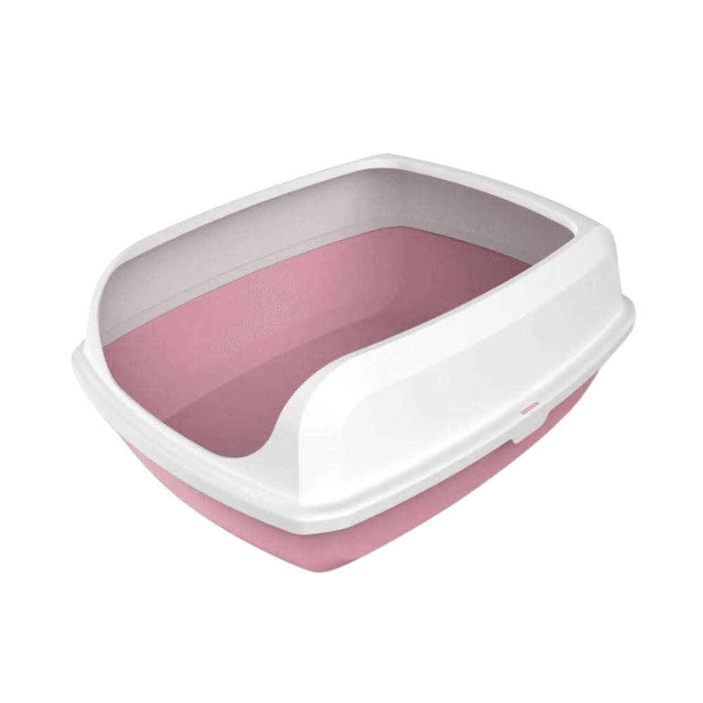 Open Litter Box with Scoop For Cats Assorted Colors 