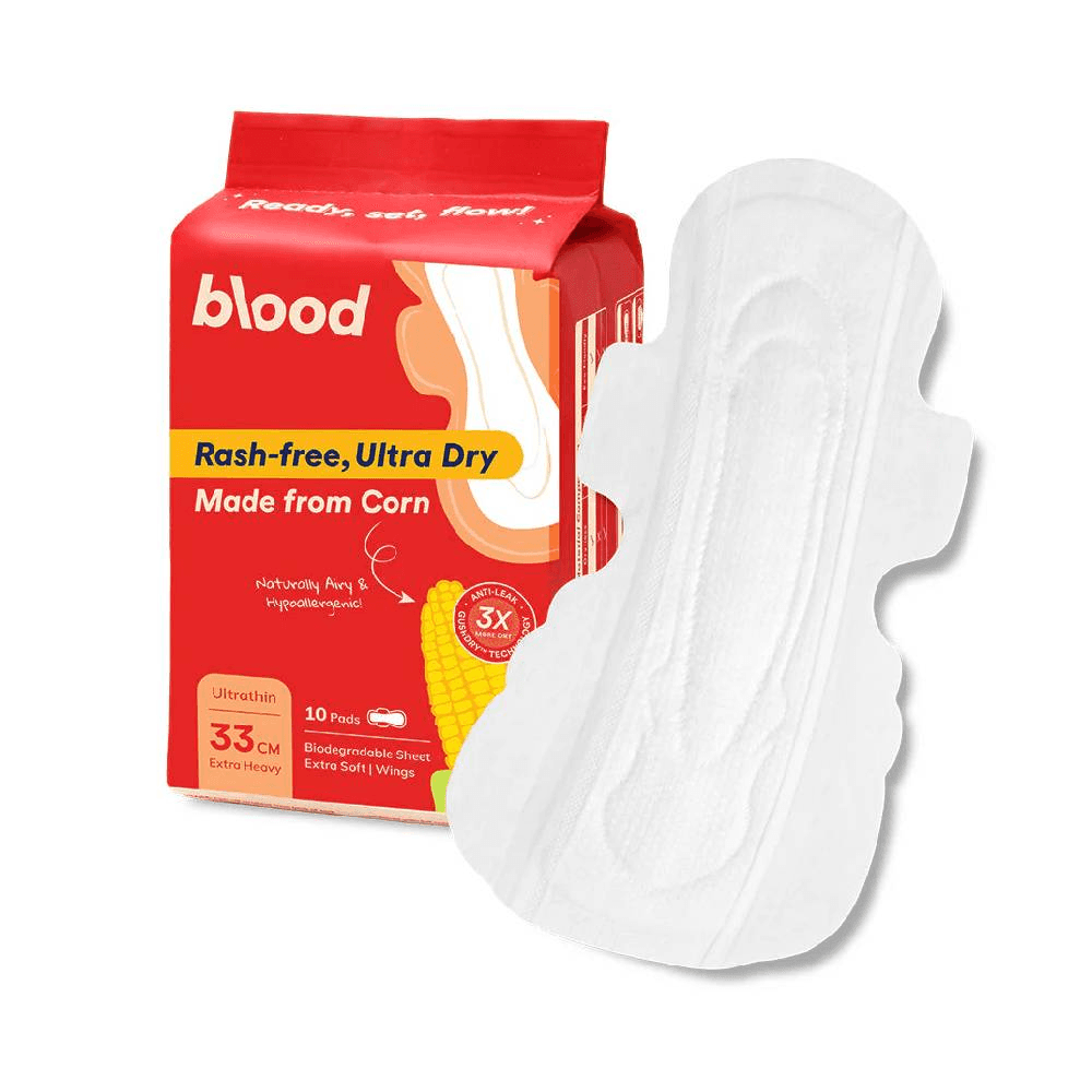 Menstrual Organic Made From Corn Sanitary Pad 33cm