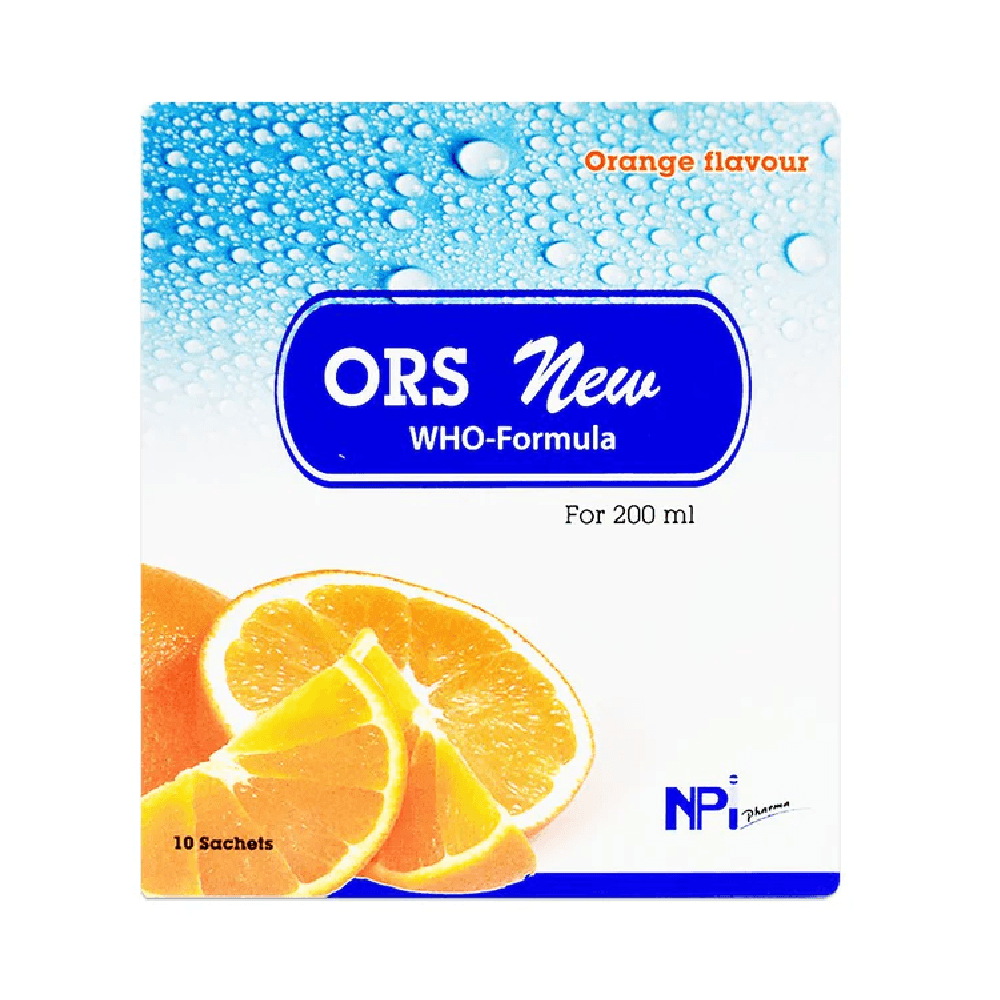 ORS New Orange Flavour 200ml 10's