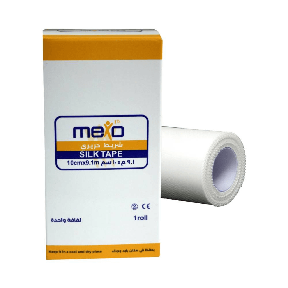 Mexo Silk Tape 10cm x 9.1m - 1 Roll