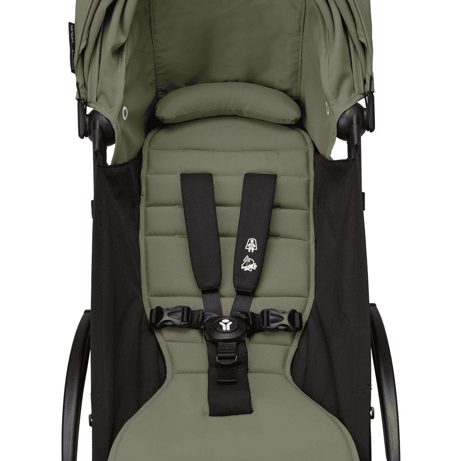 Stokke Yoyo3 6+ Stroller - Black Frame With Color Pack 6+ (Olive)