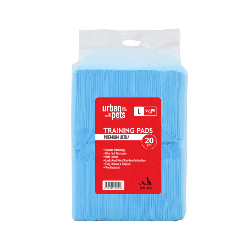 Urban Pets Premium Ultra Training Pads For Dogs Blue Large 20Pcs 