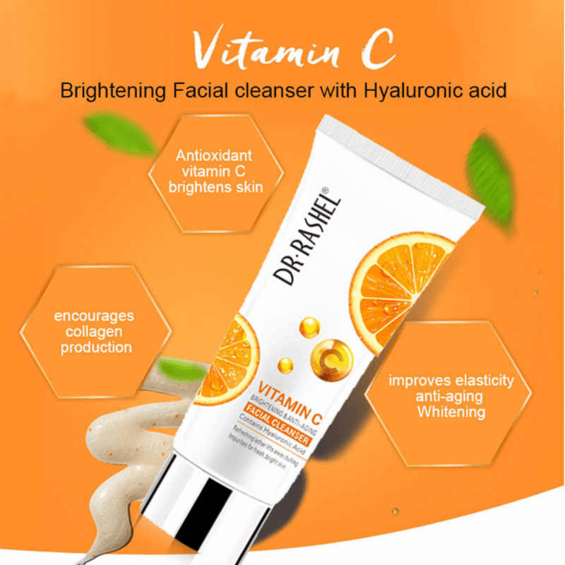 Dr.Rashel Vitamin C Brightening & Anti Aging Facial Cleanser - 80G