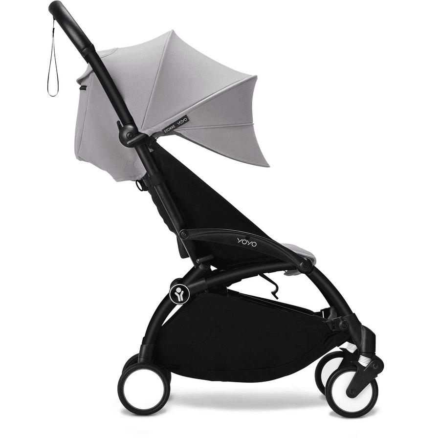Stokke Yoyo3 6+ Stroller - Black Frame With Color Pack 6+ (Stone)