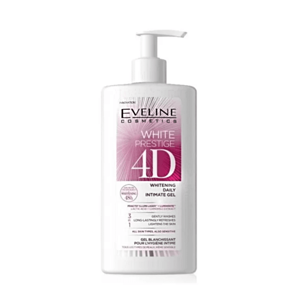 Eveline 4D Whitening Daily Intimate Gel for All Skin Types Including Sensitive Skin 250ml