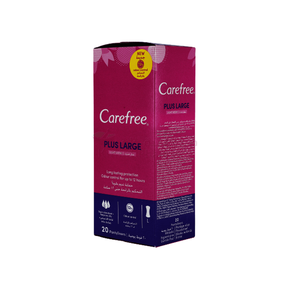 Carefree Panty Liners Large 20Pcs